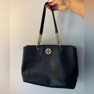 Tory Burch, black leather bag